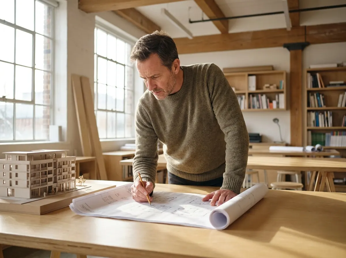 Regnskapsfører for arkitekt, illustrasjonsbilde fra faget