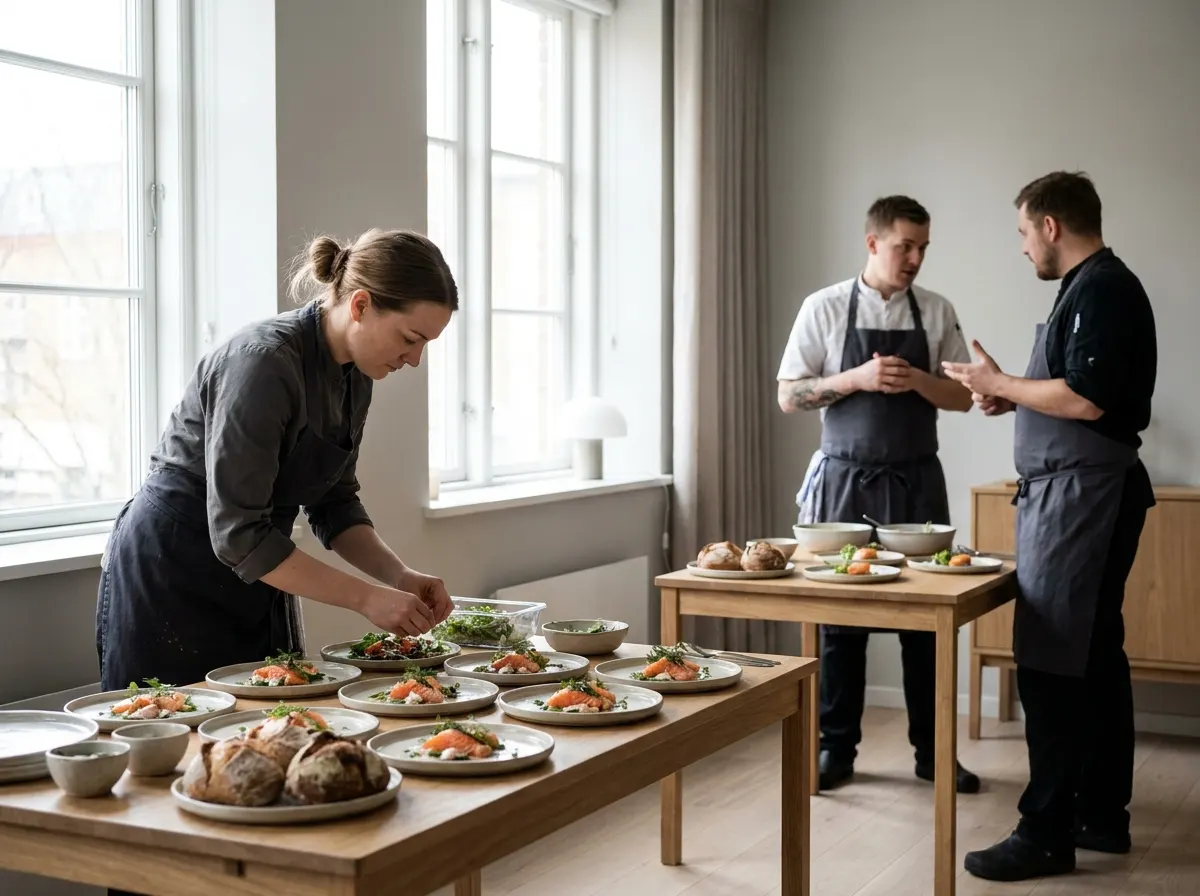 Regnskapsfører for catering, illustrasjonsbilde fra faget