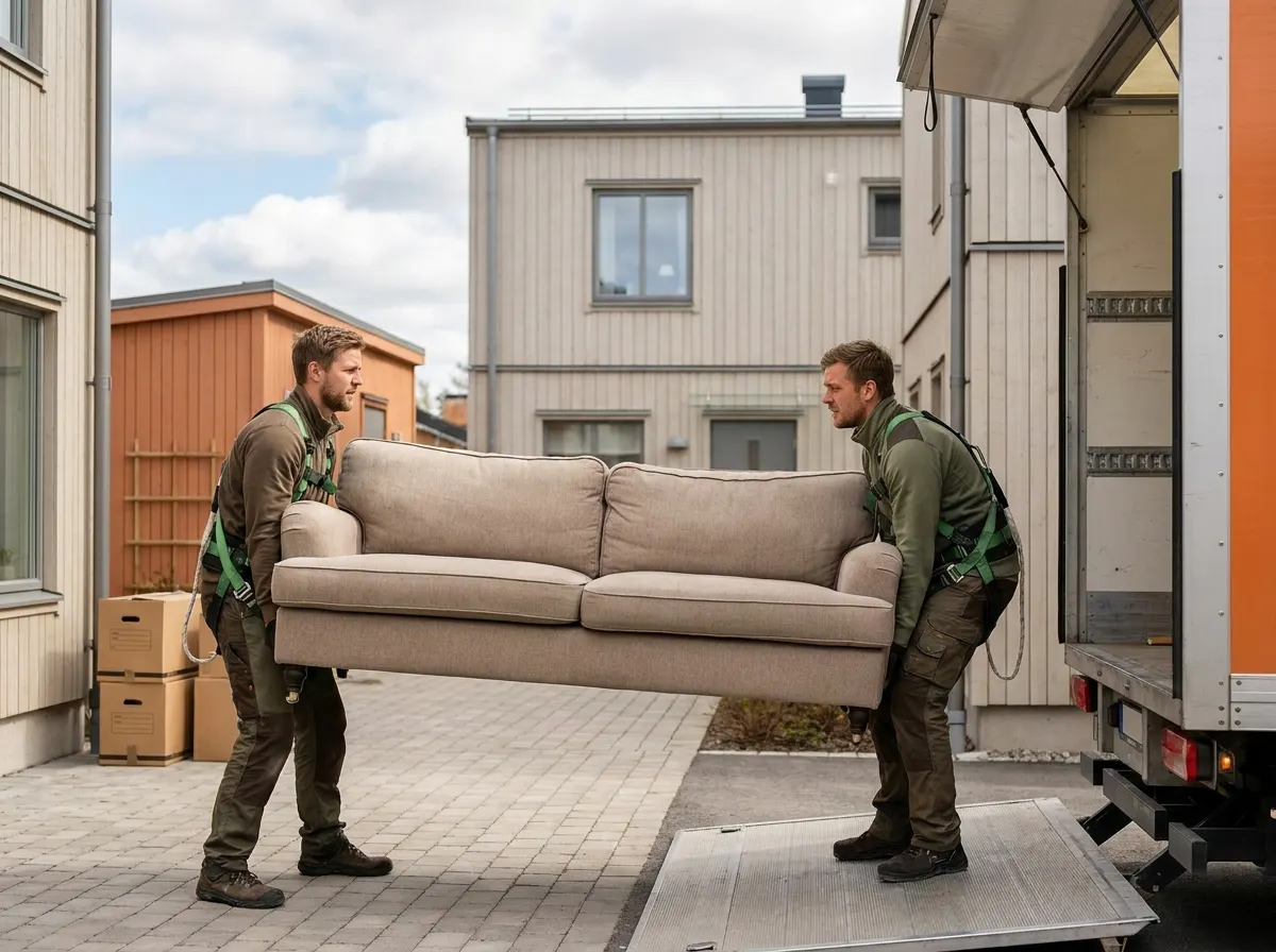 Regnskapsfører for flyttebyrå, illustrasjonsbilde fra faget